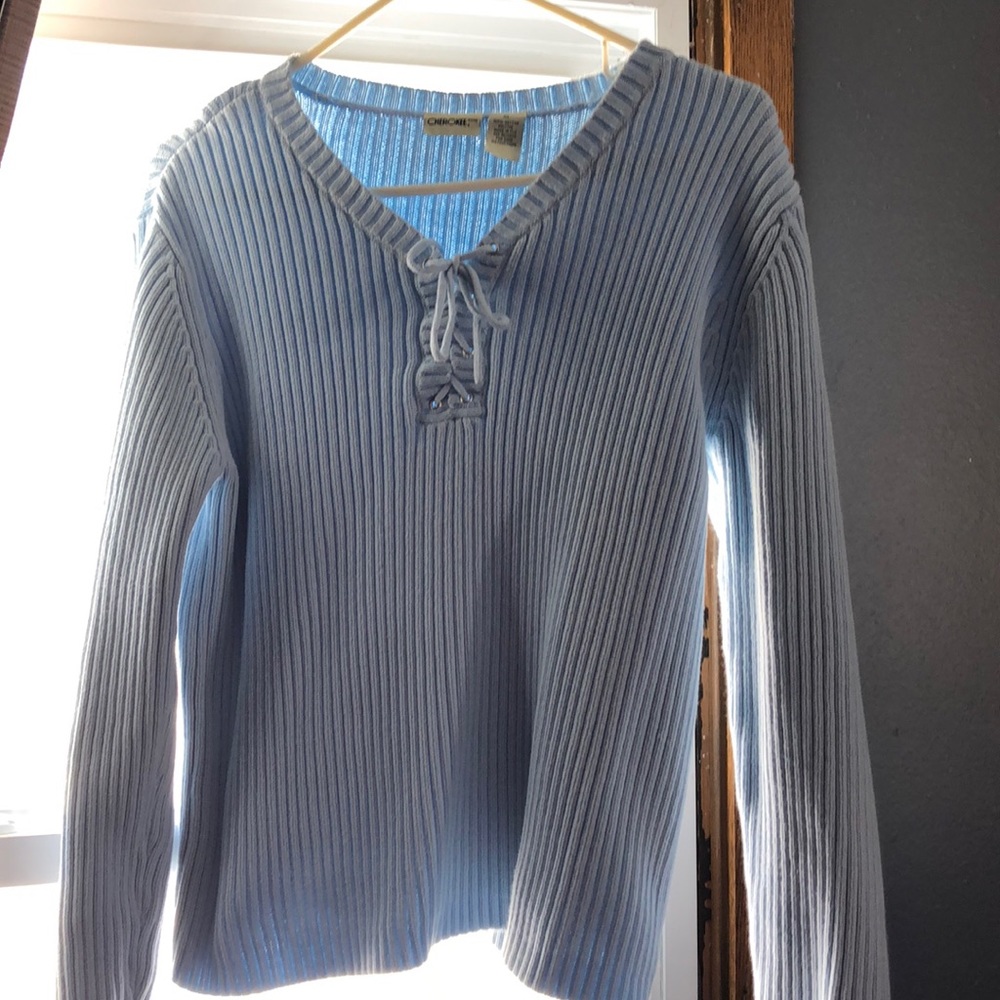 Light blue sweater